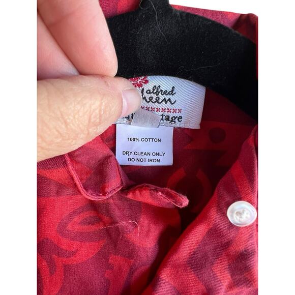 ALFRED SHAHEEN X UNIQUE VINTAGE BOYS RED HAWAIIAN TIKI SHIRTS Size 2T NEW - Picture 4 of 7